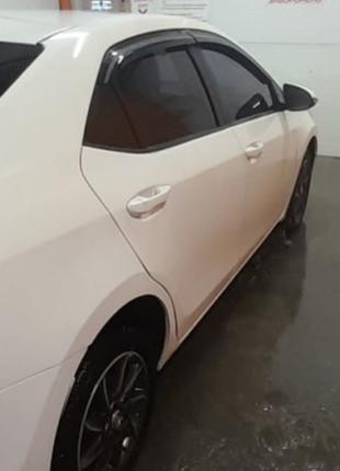 Ветровики (4 шт, Sunplex Sport) для Toyota Corolla 2013-2019 гг