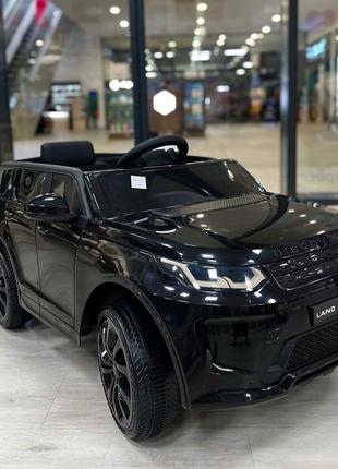 Детский электромобиль Джип Land Rover Discovery 4WD (лак, черн...
