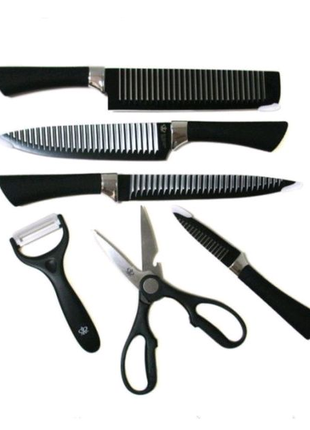 Набір кухонних ножів із сталі 6 предметів