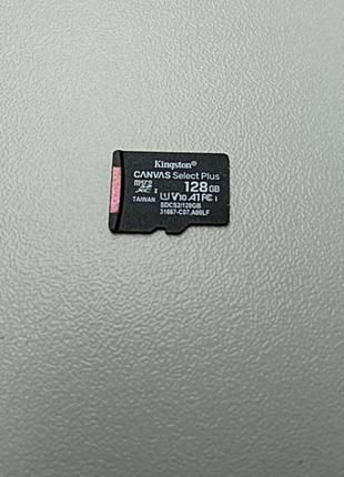 Карта флэш памяти Б/У Kingston microSD 128GB