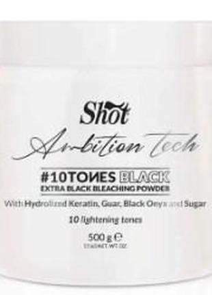 Shot Ambition Black Tech Bleaching Powder Осветляющий черный п...