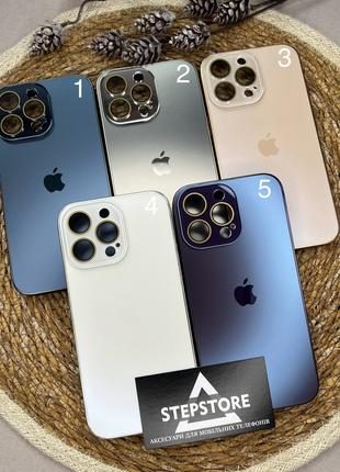 Чехол для iPhone 14 Pro Max стеклянный Acrylics Titanium Case ...