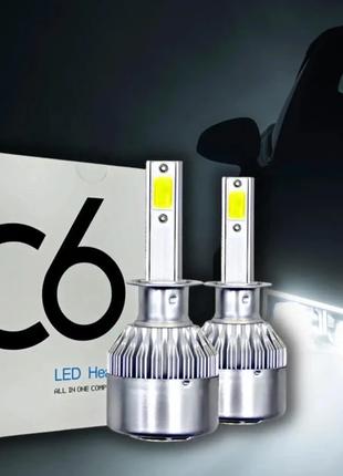 Комплект автомобільних LED ламп C6-H7 2 шт