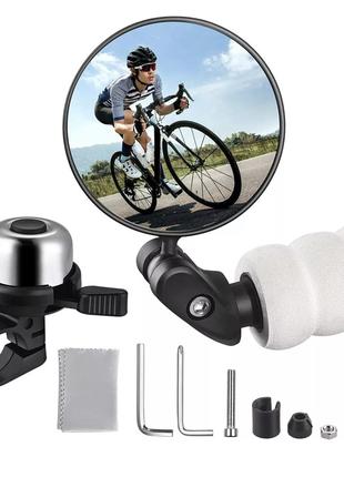 Комплект велосипедного зеркала и звонка