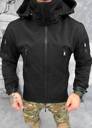 Тактическая куртка софтшел kord second generation black 0 XL