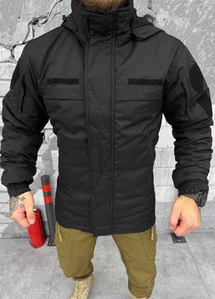 Зимова тактична куртка island black XL