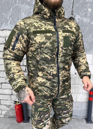 Зимняя тактическая куртка пиксель lieutenant XXL