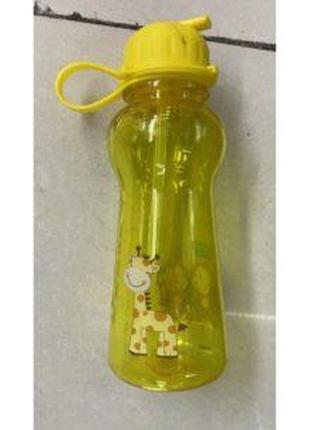 Бутылка-поилка детская с трубочкой "Мадагаскар" 380мл., R90078
