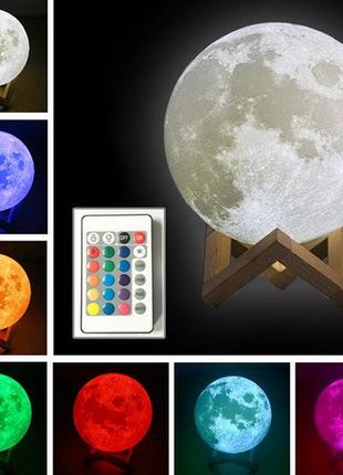 Настольный светильник 3D Луна Moon Lamp (без аккумулятора)