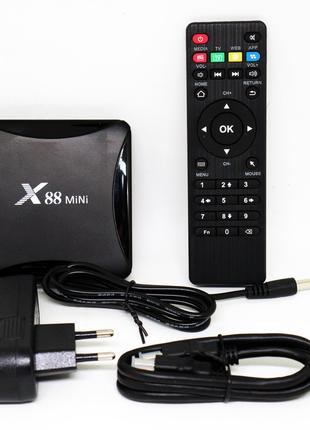 TV Box Android X88 mini 4Ядра+2Gb RAM+16Gb ROM Android