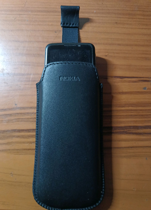 Чехол-карман кожа для Nokia 6700 / 8800 / 8600- лого Nokia