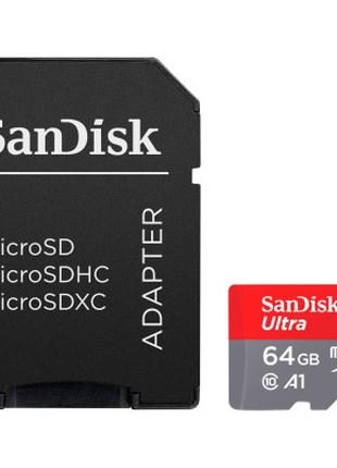 Карта памяти SanDisk 64GB microSD class 10 UHS-I Ultra (SDSQUA...