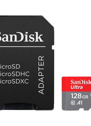 Карта памяти SanDisk 128GB microSD class 10 UHS-I Ultra (SDSQU...