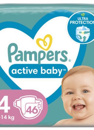 Подгузники Pampers Active Baby Maxi Размер 4 (9-14 кг) 46 шт (...