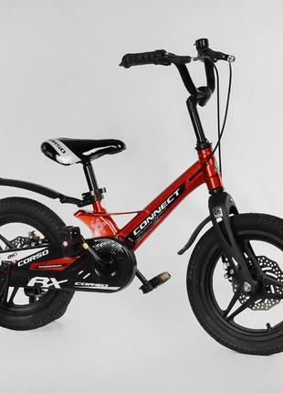Велосипед детский CORSO 14" Connect MG-14804 красный магниева ...