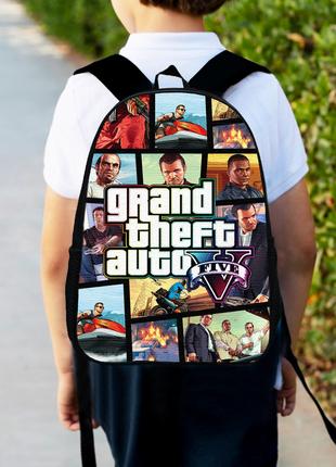 Рюкзак детский GTA "Grand Theft Auto" 34х27см,городской ранец ...