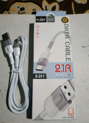 KLGO S-311 Кабель USB+Type C.Новый.