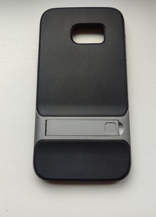 Чехол для Samsung Galaxy S7 черный матовый soft touch