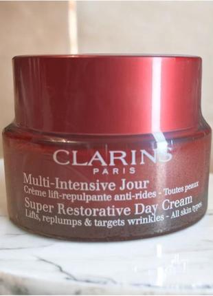 Clarins super restorative day cream денний антивіковий крем 50мл