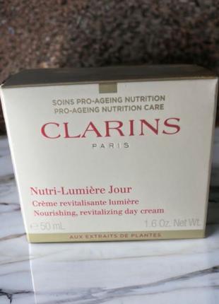 Clarins nutri-lumière day cream денний омолоджувальний крем 50ml