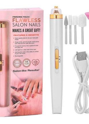 Фрезер для маникюра и педикюра Flawless Salon Nails, фрезер ру...