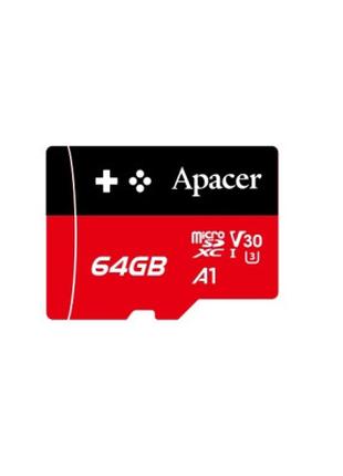 Карта памяти Apacer 64GB microSD class 10 UHS-I U3 (AP64GMCSX1...