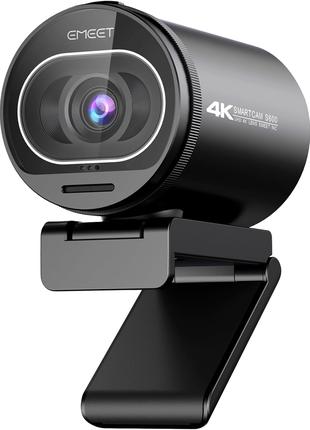 Веб-камера EMEET 4K, веб-камера S600 с 2 микрофонами с шумопод...