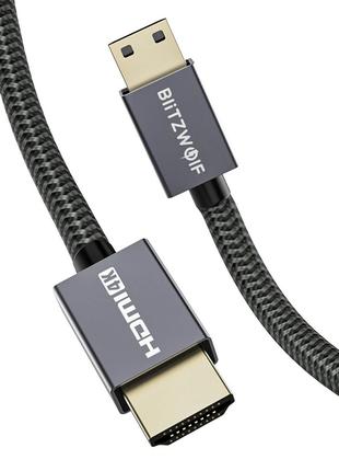 Кабель BLITZWOLF HDMI to Mini HDMI 4K*2K@60HZ, 18GBPS 1.2 м Bl...