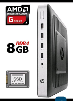 4ядерный компьютер DDR4. 8GB 
SSD 128 Windows 10
6USB 2 Display