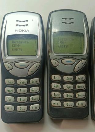 3шт Nokia 3210 не бачать мережу з акумулятрами