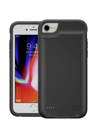 Ч0хол зарядка iBattery для iPhone 6/6s/7/8 6000 mAh black