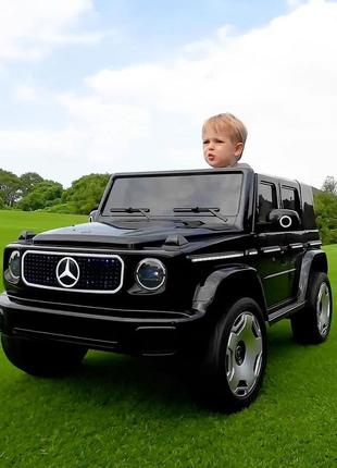Детский электромобиль джип Mercedes-Benz EQG 4WD (черный цвет)