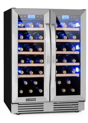 Винний холодильник Klarstein Vinovilla Duo 42, 129л, 42 пляшки...