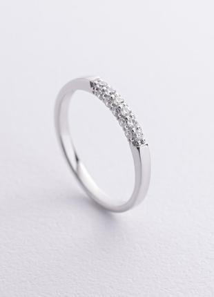 Кольцо с бриллиантами (белое золото) 240141121