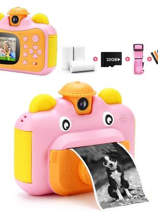 Детский цифровой фотоаппарат A1 Розовый Аккумулятор 1200mAh (P...