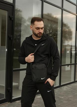 Костюм чоловічий Nike чорний + барсетка У ПОДАРУНОК