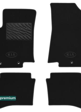 Двухслойные коврики Sotra Premium Black для Kia Rio (mkIII) 20...
