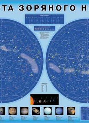 Астрономія Карта зоряного неба (Укр) ПАЧКАМИ НЕ БИТЬ !!!