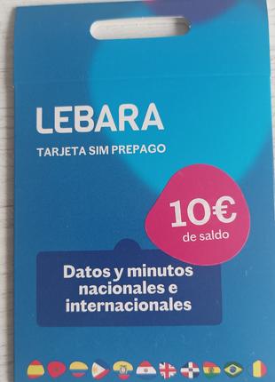 Мобільний номер Іспанії LEBARA. Іспанський номер, опт і роздріб.