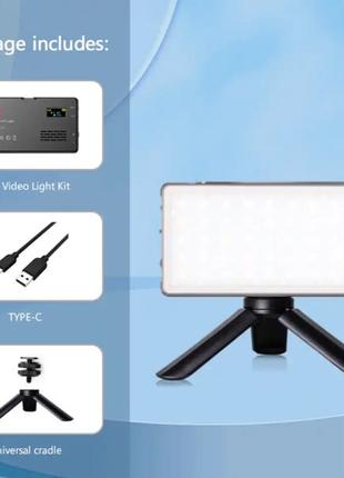 Світлодіодна лампа RGB для відеозйомки, фотографії