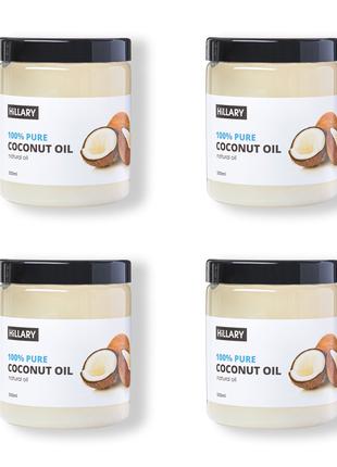 Сет Рафінованих кокосових олій Hillary 100% Pure Coconut Oil, ...