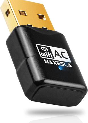 WiFi-адаптер Maxesla Mini AC600 для ПК, невероятно быстрый USB...