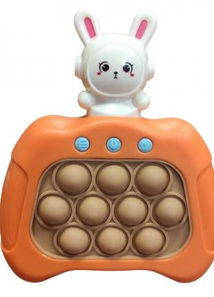 Игрушка антистресс детская Quick Pop It Baby Bunny на батарейках