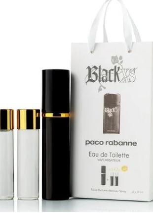 Мініпарфуми чоловічі з феромонами Paco Rabanne Black XS 3х15 мл