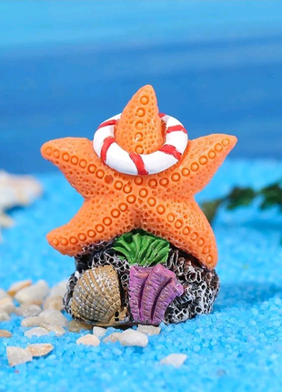 Декор в аквариум морская звезда