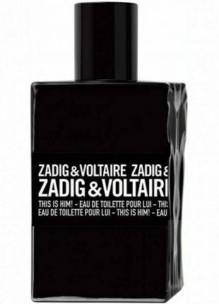 Туалетна вода чоловіча Zadig&Voltaire; This is Him 100 мл (Euro)