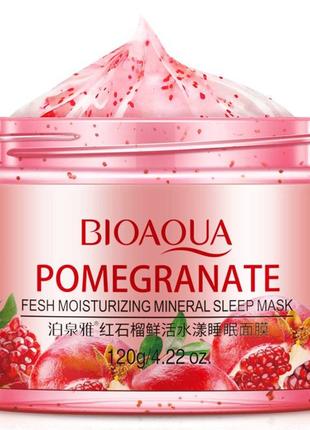 Нічна маска для обличчя BIOAQUA Pomegranate Mineral Sleep Mask...