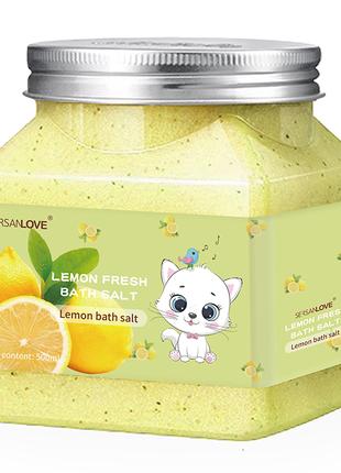 Скраб для тіла SERSANLOVE Lemon Fresh Bath Salt з екстрактом л...