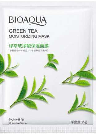 Тканинна маска для обличчя BIOAQUA Green Tea Moisturizing Mask...