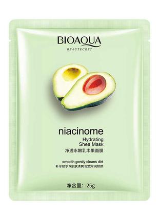 Маска для обличчя BIOAQUA Niacinome Hydrating Shea Mask з екст...